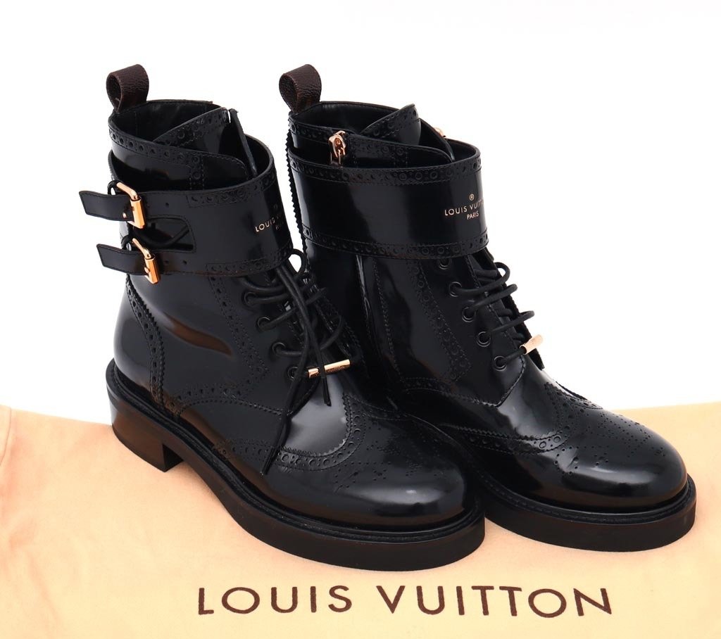 Bota Original Louis Vuitton Ankle Boot Midtown 37/5 Europa