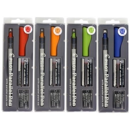 Caneta Caligráfica Pilot Parallel Pen 6 0mm Caneta Parallel Pen Pilot Pontas 1 5mm 2 4mm 3 8mm 6 0mm