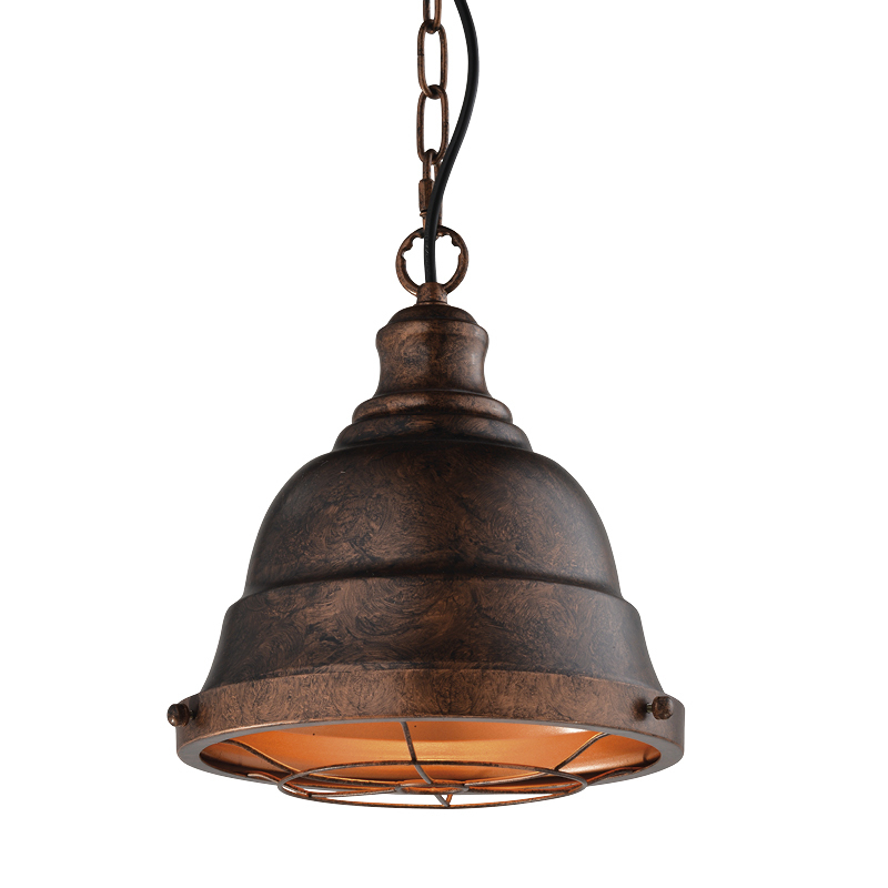 Luminária de Teto Pendente Retrô Rústico Bronze Antigo Para Varanda