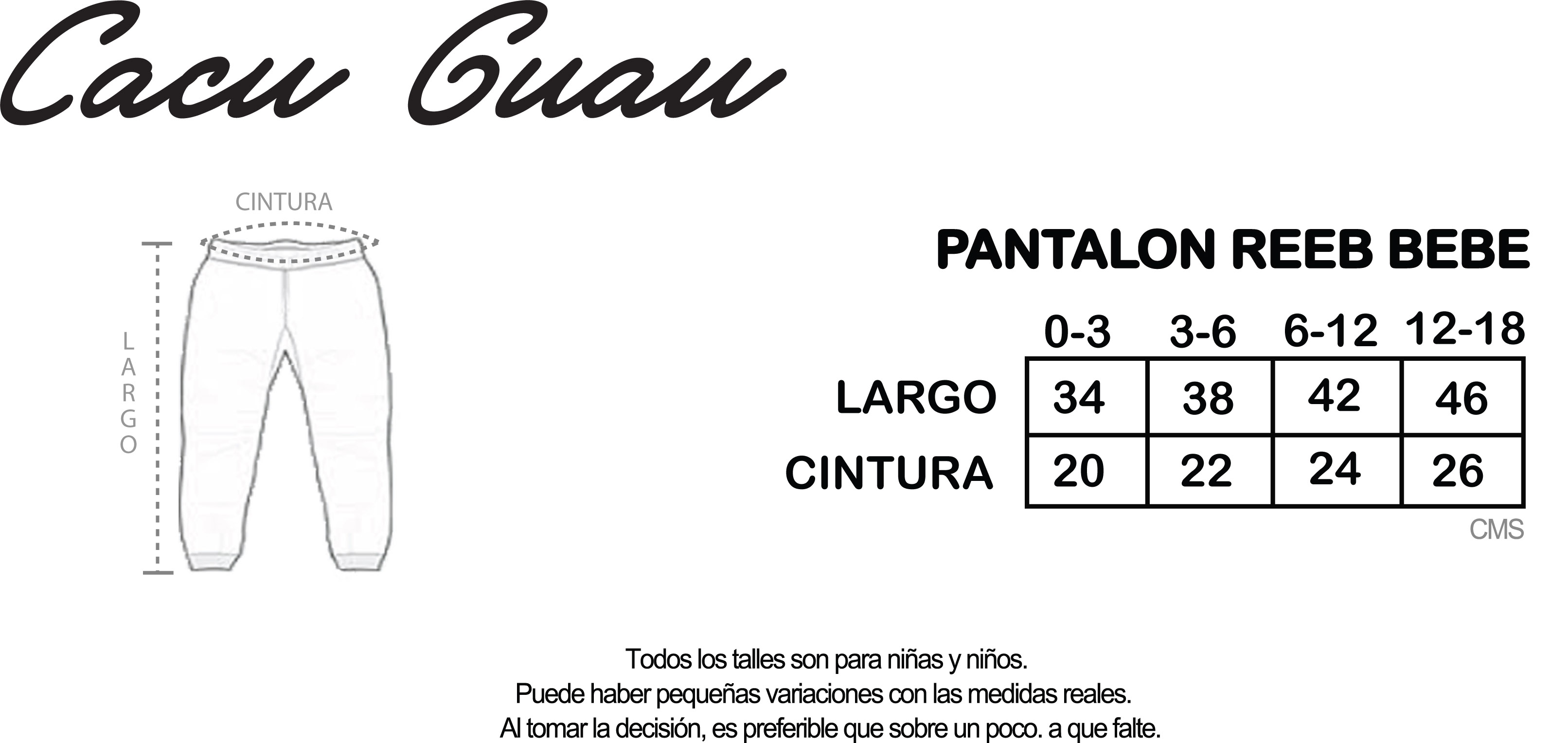 PANTALÓN BAUHAUS CRUDO BEBE (100% algodon) - CACUGUAU