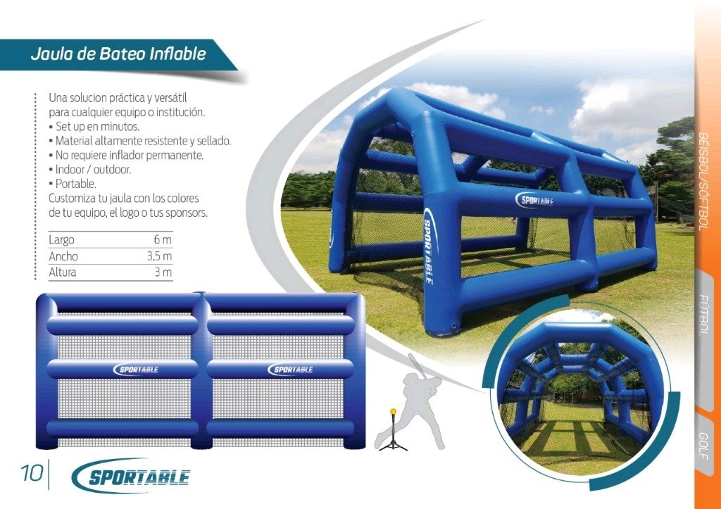 Jaula De Bateo Inflable Sportable Sportable como-sacar-average-de-bateo-con-programaci-n-youtube