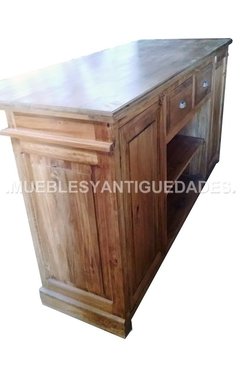 Barra mostrador ramos generales madera maciza (BA110A)