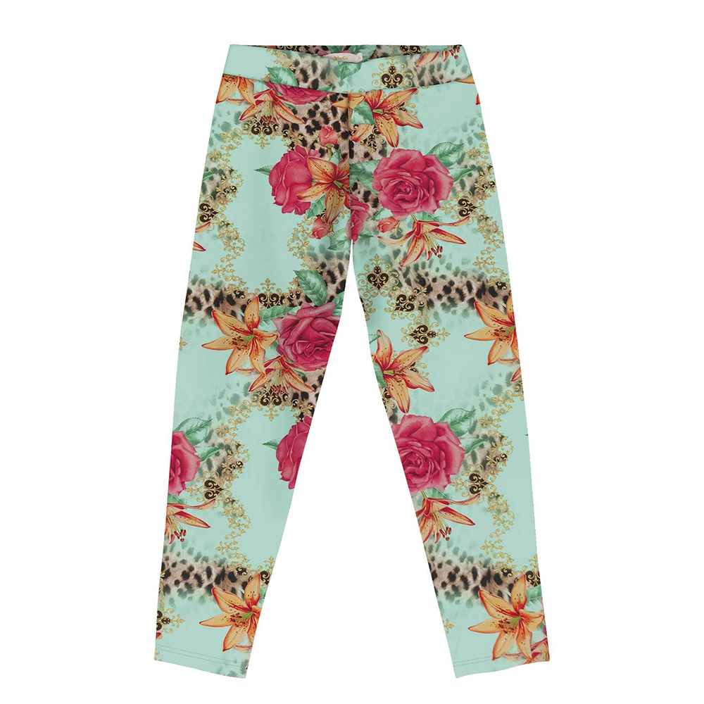 legging verde infantil