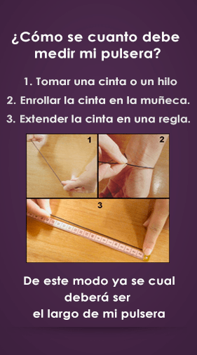 ¿Como medir pulseras?