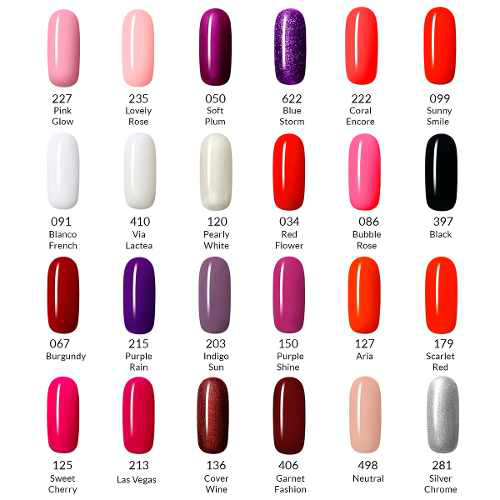 Carta De Colores Esmalte Gel Vogue - Recipes Site o