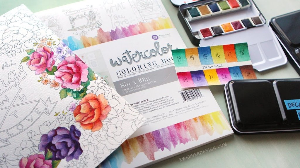 PRIMA WATERCOLOUR DECOR COLOURING BOOK VOL 2