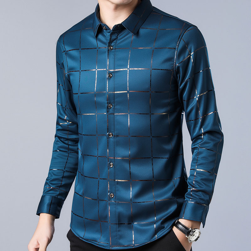 Camisa Social Masculina Slim Fit