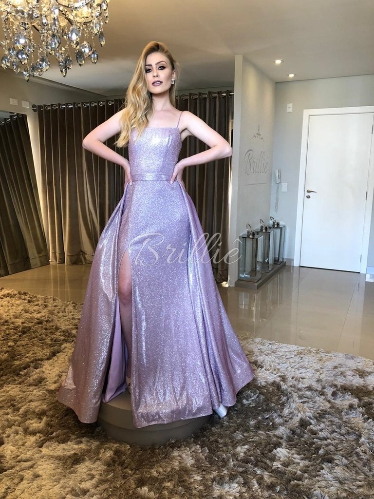 vestido lilás