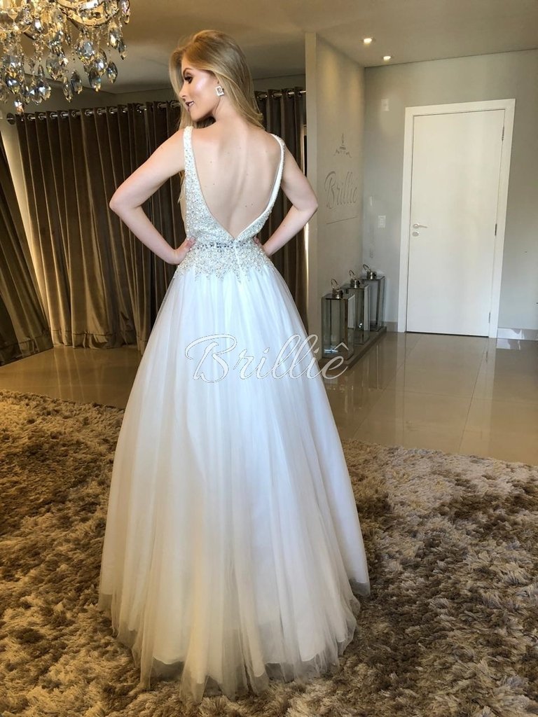 vestido de princesa branco