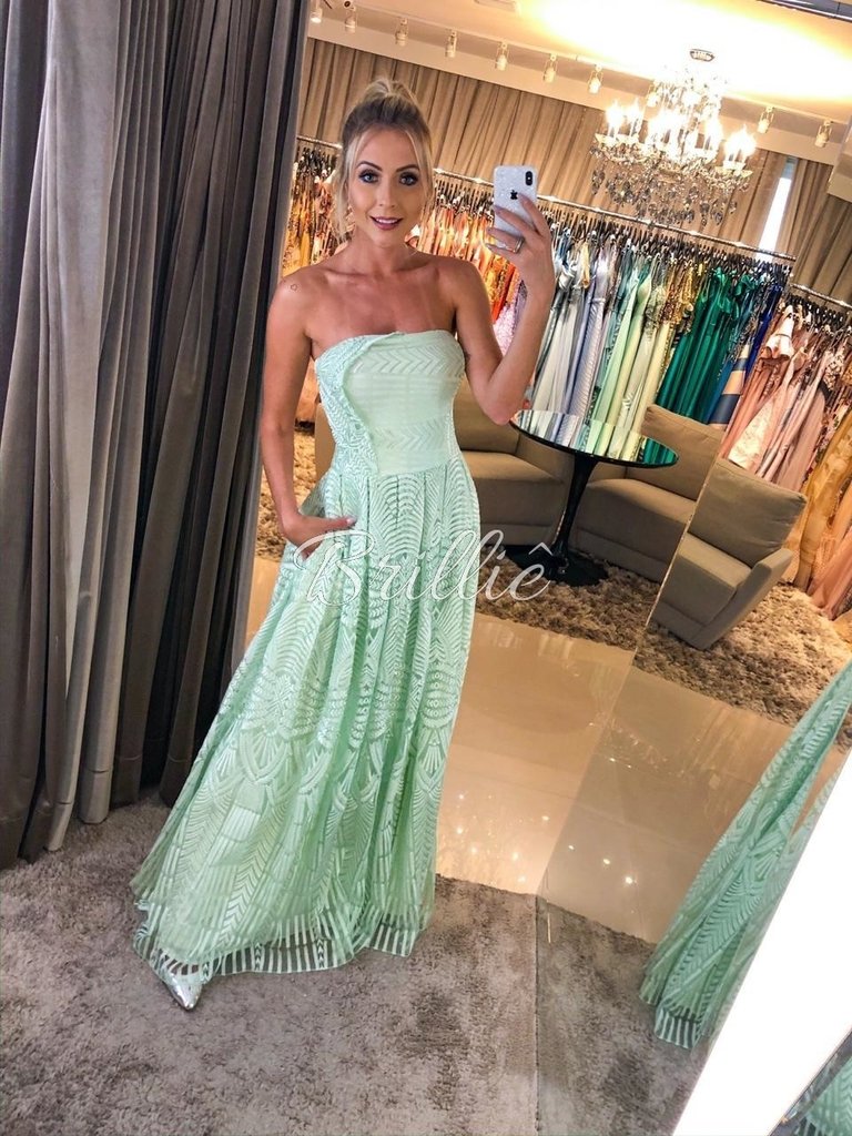 vestido verde cha