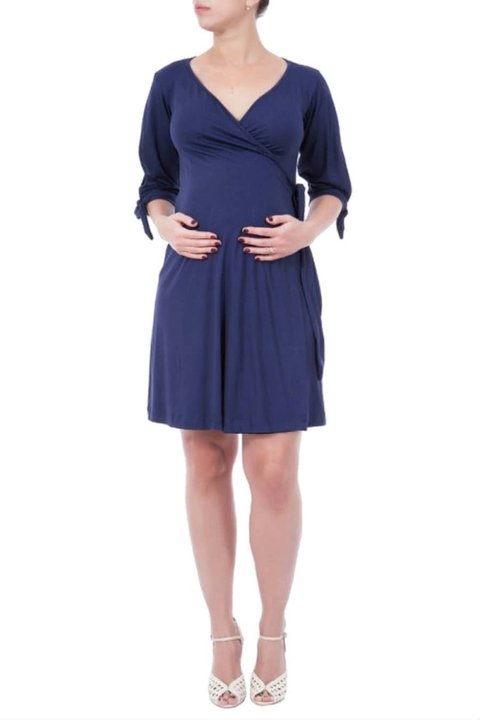 vestido envelope para gestante