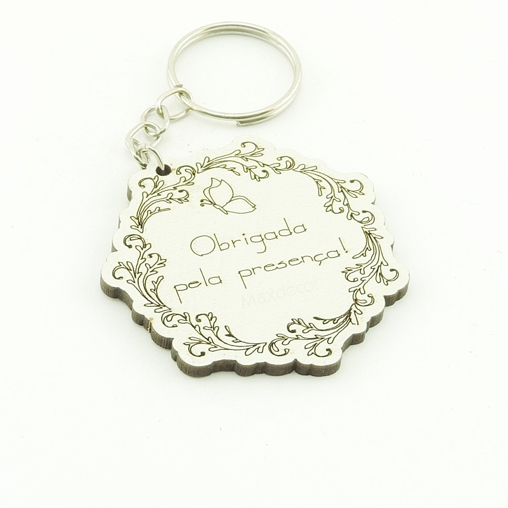 Chaveiros Personalizados Mdf Branco Casamento Brasao Borboleta Convite em papel markatto concetto naturalle 500g (empastado), moldura em. brl