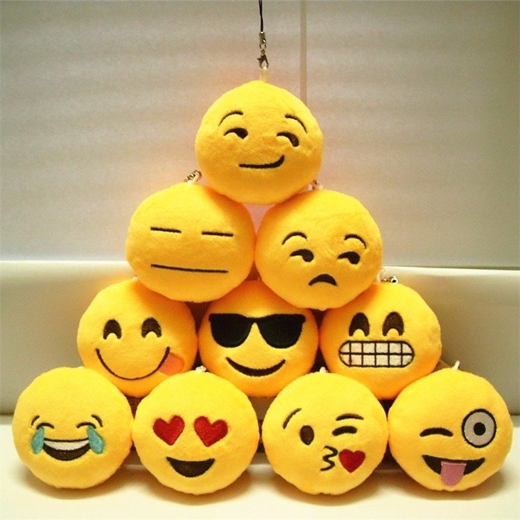peluches de emojis