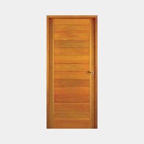 Puerta de Entrada de Madera Modelo Machimbrada