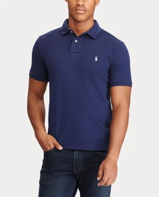 Polo Lauren Ralph Azul Fit Slim Custom 7ybfg6