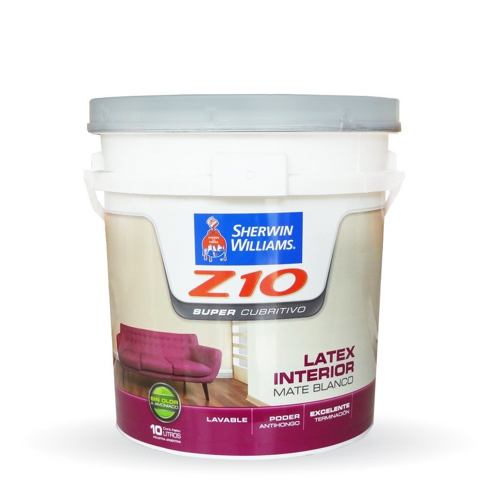 Latex interior mate Z 10 sherwin williams x 10 lts