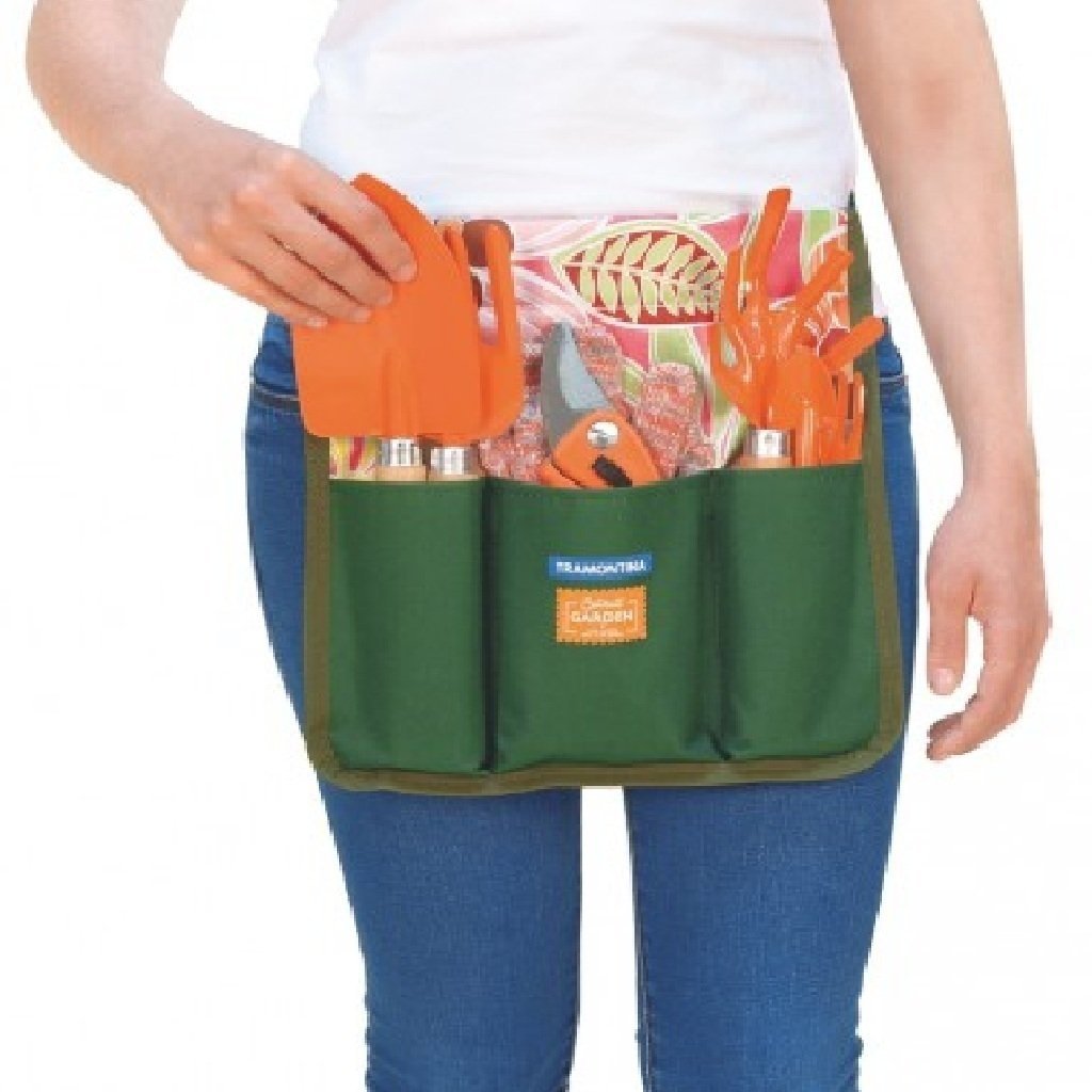 CINTURÓN PARA HERRAMIENTAS DE JARDÍN, 8 PIEZAS, EMBALAJE LITOGRAFIADO