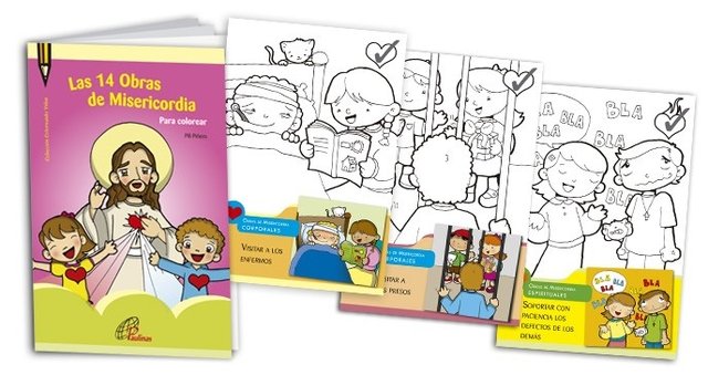 Las 14 Obras de Misericordia para colorear - Paulinas