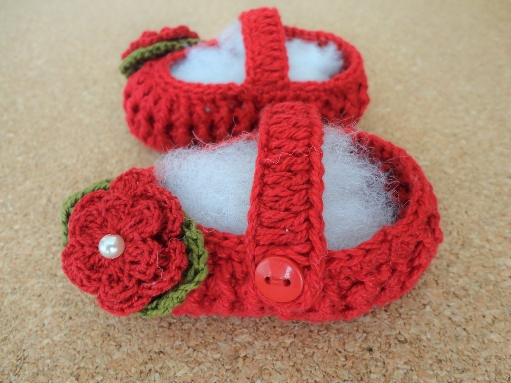 sapatinho de crochê para boneca
