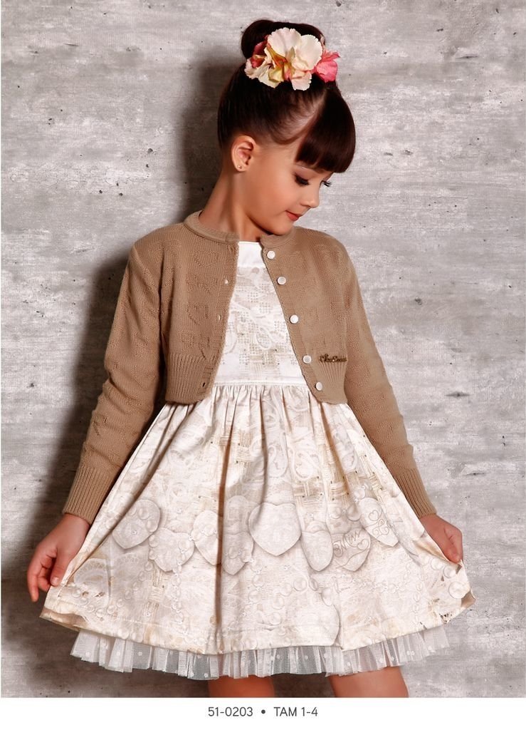 vestido com bolero infantil