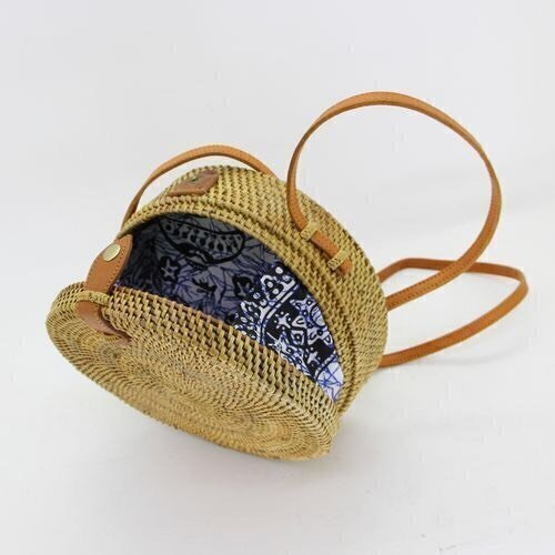 Ratan Bolsa Palha Redonda Ratan Bali Bolsa Redonda Palha BoeWQCxrd