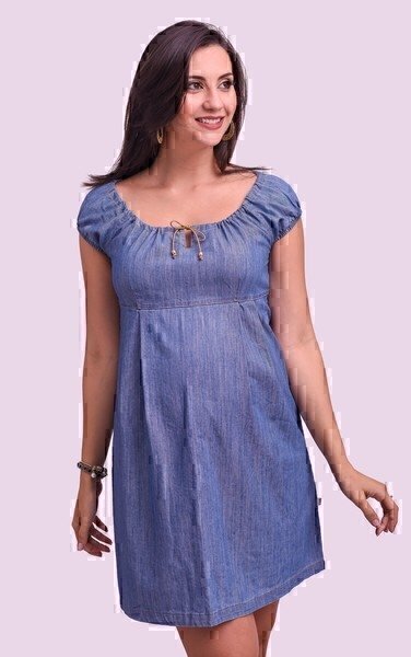 vestido jeans cigana