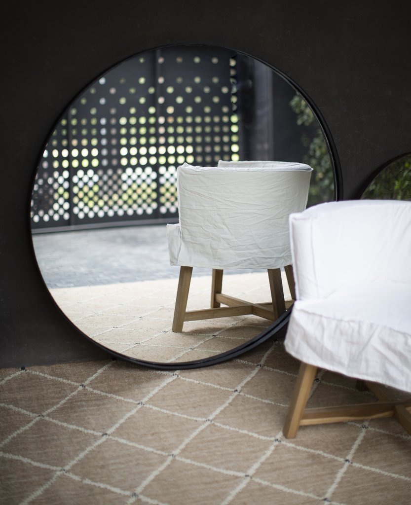 ESPEJO REDONDO DE HIERRO NEGRO - Comprar en sinalmidon