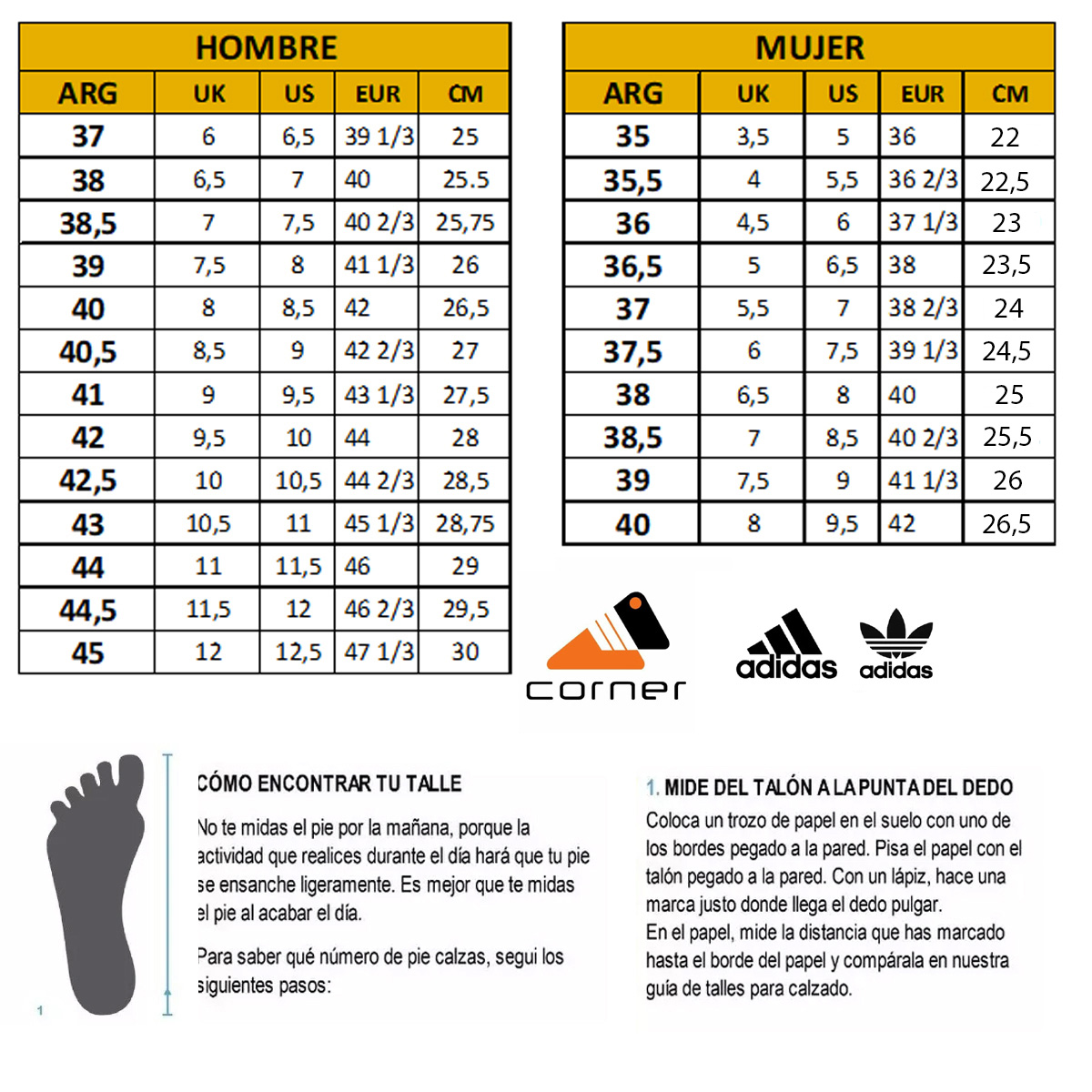 Tabla De Talles Calzado Adidas - www.bridgepartnersllc.com 1691376785