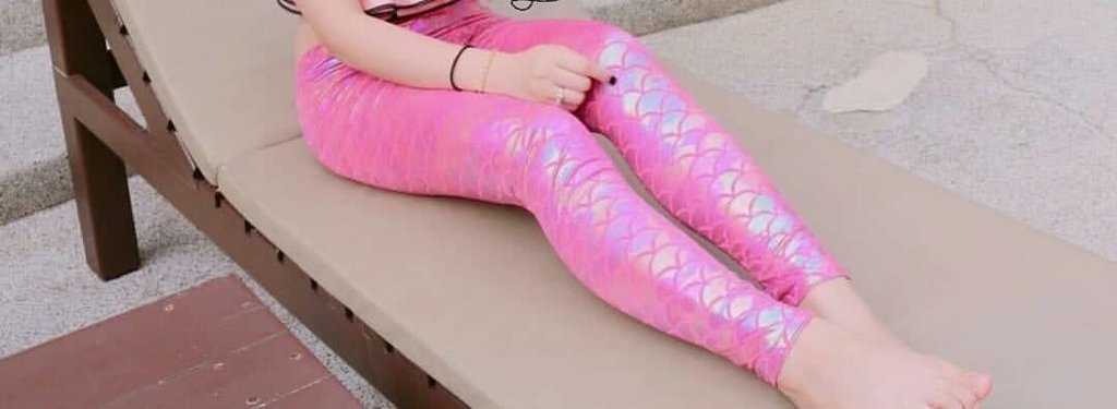 legging sereia infantil