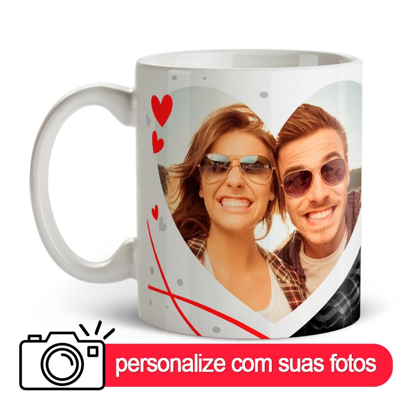 Caneca Coracoes E Fotos Luizito Personalizados Caneca nosso primeiro dia dos namorados 🥰. caneca coracoes e fotos luizito