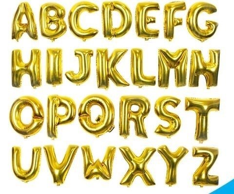 Abecedario Completo Globo Letras 26 1300 Unidades