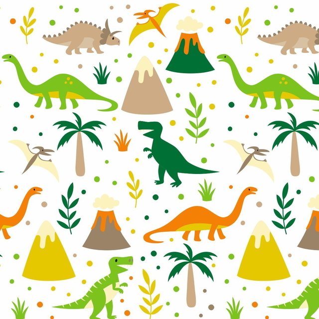Papel de Parede infantil Dinossauros kit 2 bobinas Aparador Kyle ~ Papel de Parede infantil Dinossauros kit 2 bobinas