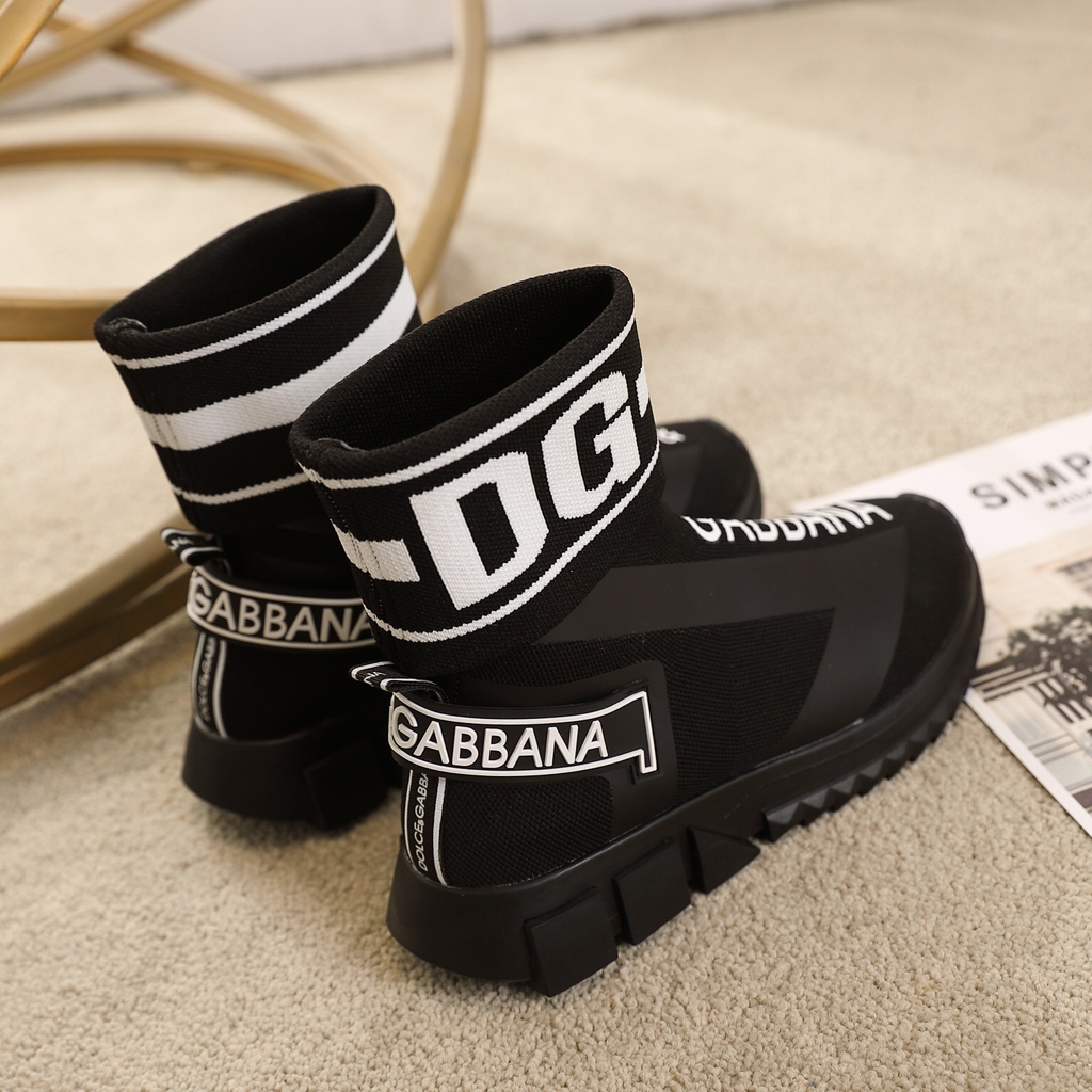 Dolce & Gabbana High-top Sorrento Sneakers With Logo 2019