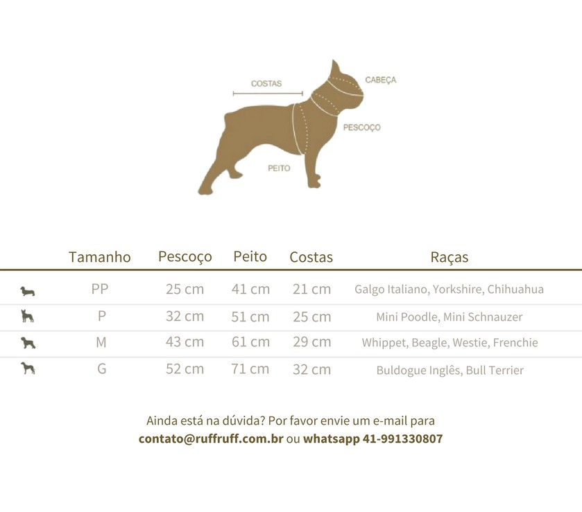 roupa para cachorro