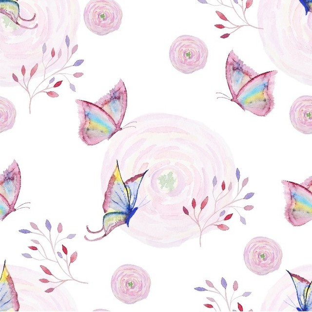 Papel de Parede Adesivo Borboleta Rosa Aparador Vidro E Madeira ~ Papel de Parede Adesivo Borboleta Rosa