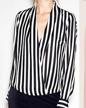 blusas rayadas manga larga