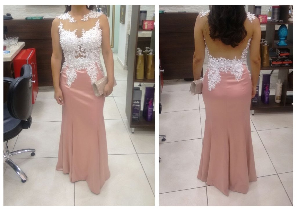 vestido saia sereia