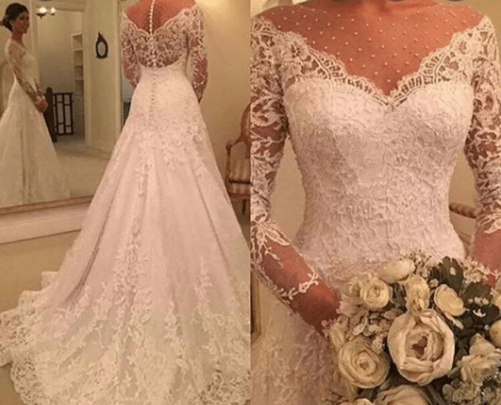 vestido de noiva evase 2019