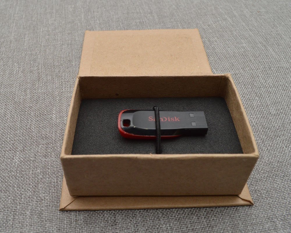 Case pen drive kraft