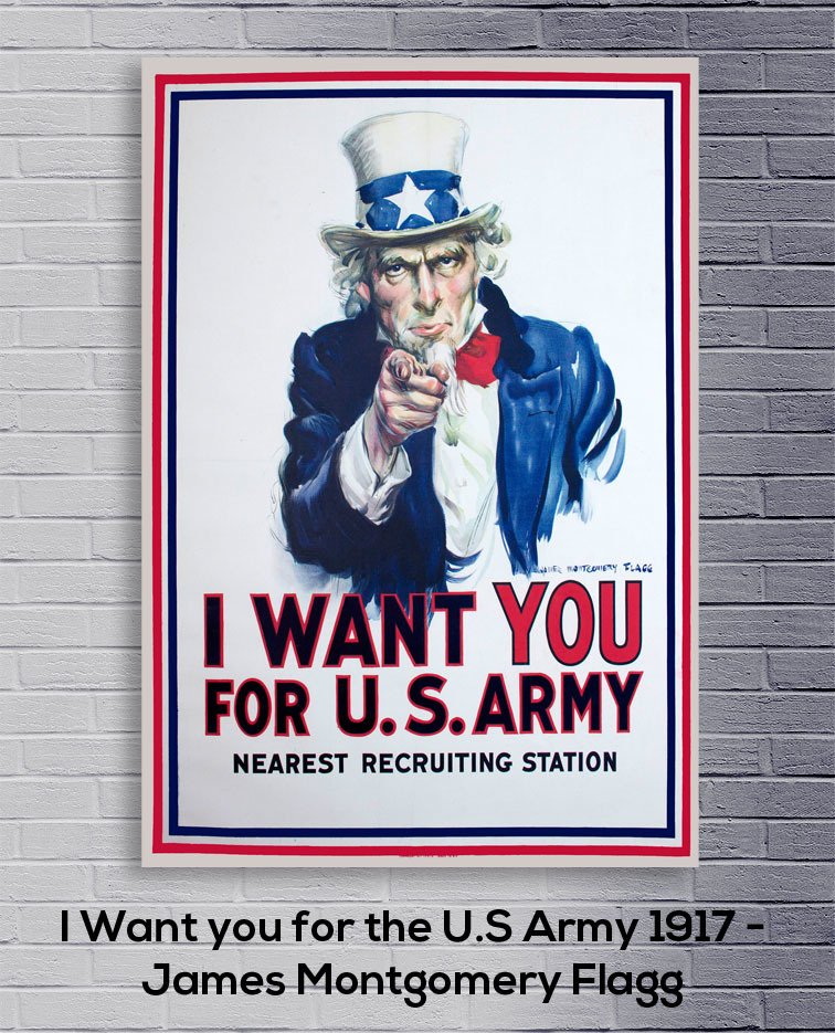 Cuadro I Want You For The U S Army 1917 James Montgomery Flagg