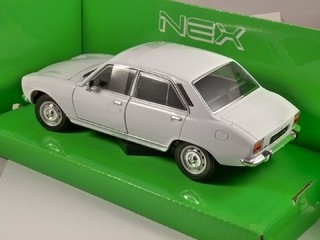 Auto A Escala Peugeot 504 Blanco Modelo 1975 124