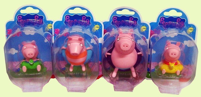 figuras baño peppa pig