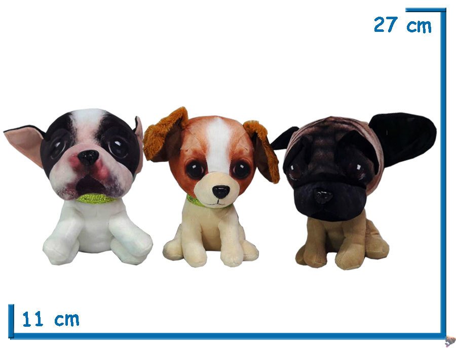 peluche perro cabezon