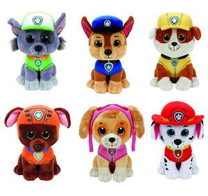 muñecos de peluche paw patrol