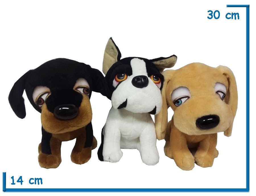 peluche perro cabezon
