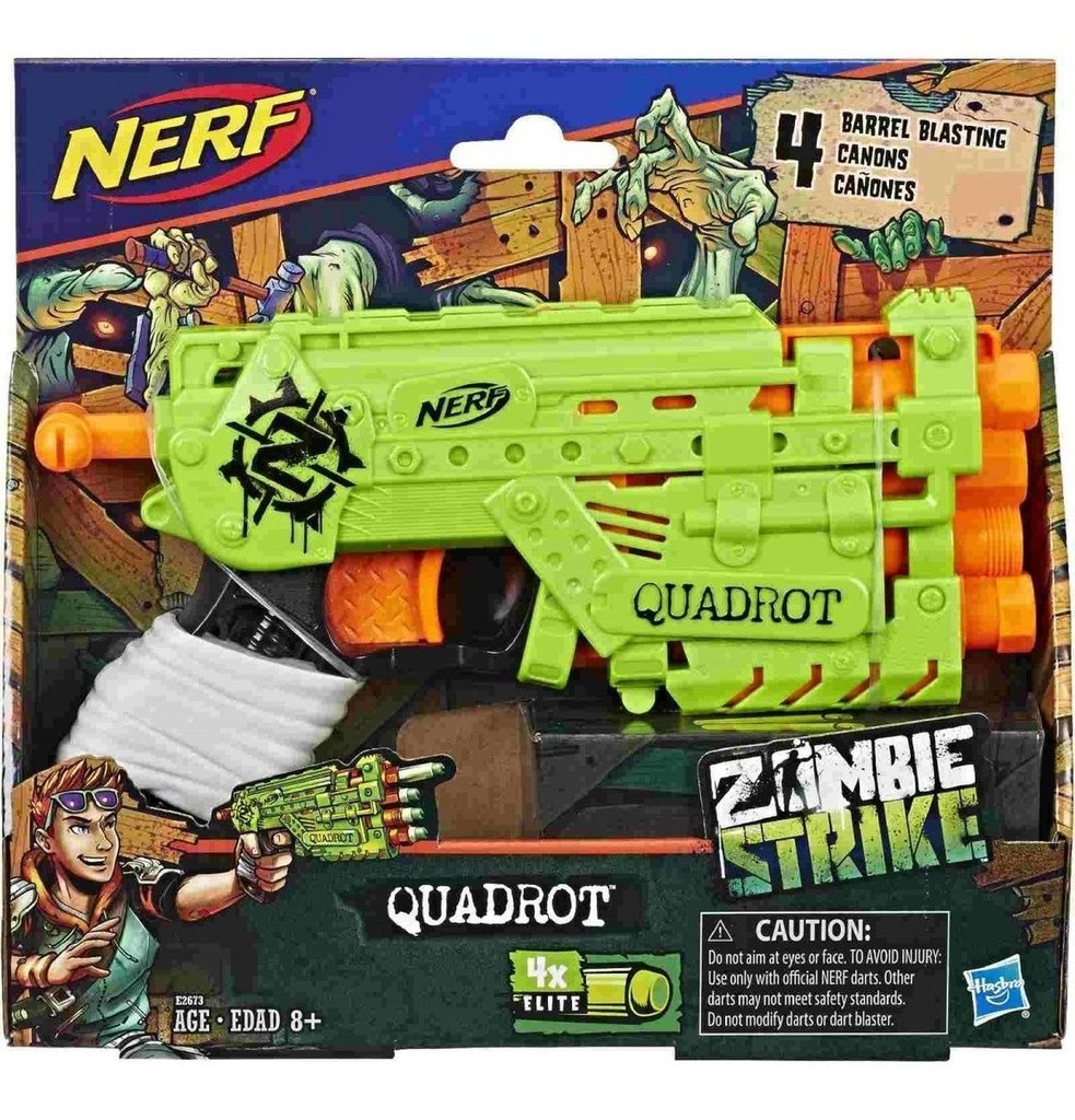 pistola nerf zombie strike