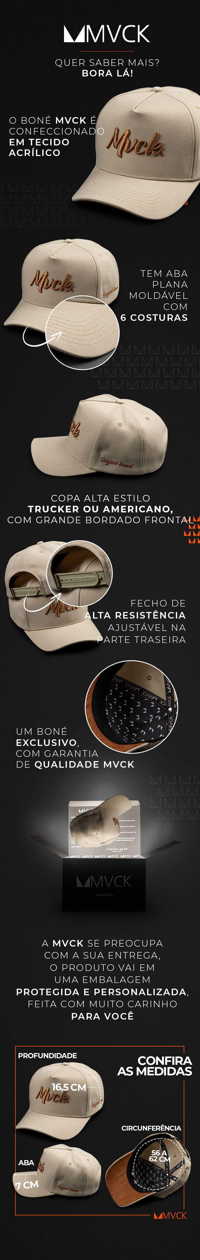 Descricao Boné Aba Curva Bordado Areia Original Brand