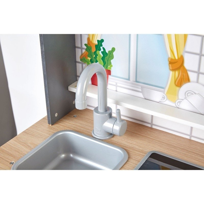 cocina madera juguete con luz y sonido