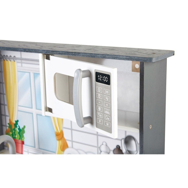 cocina madera juguete con luz y sonido