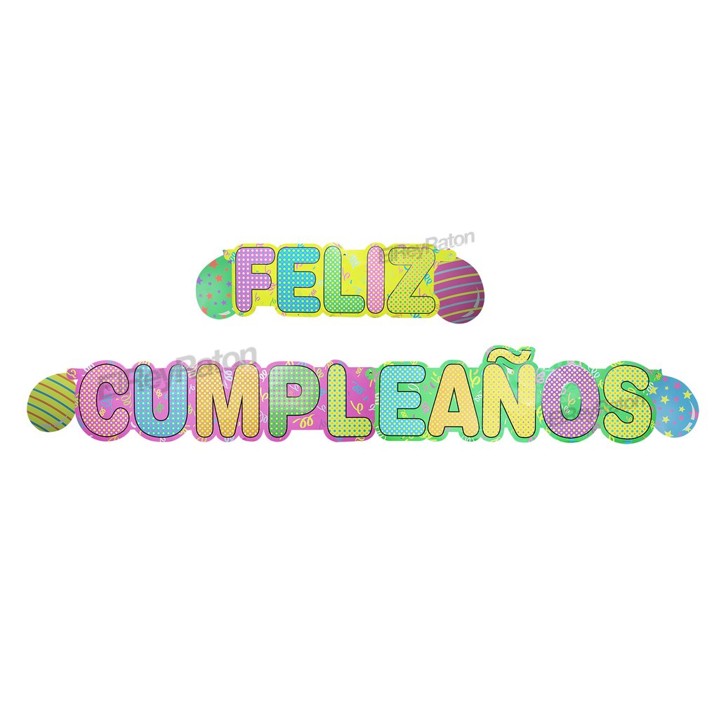 Letrero Feliz Cumpleaños - Comprar en ElReyRaton